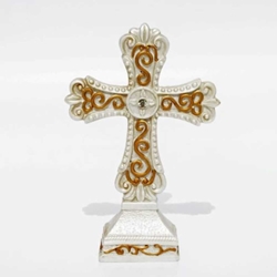 Ivory Cross Statue 