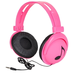 Neon Stereo Headphones (Pink) 